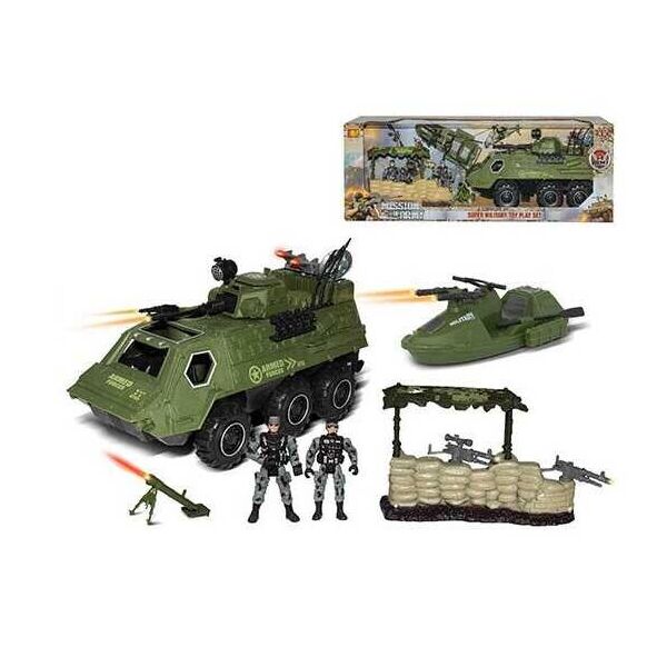 

Военный набор HW - S 3706 (12) БТР, лодка, 2 солдатика, в коробке