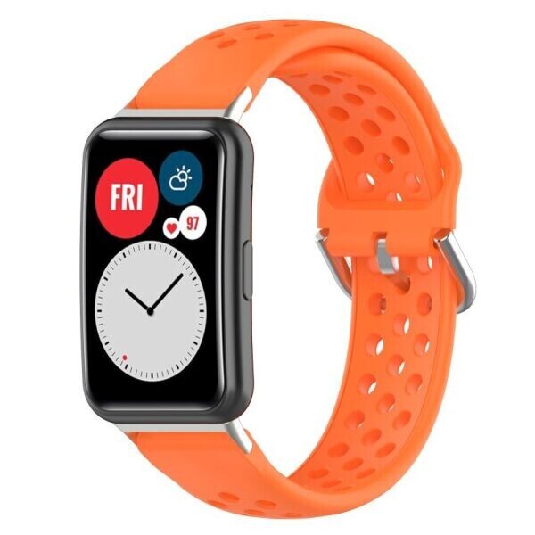 

Ремешок Deexe Dot Style для Huawei Watch Fit - Orange