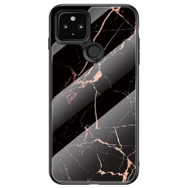 

Защитный чехол Deexe Gradient Pattern для Google Pixel 4a 5G - Gold Black Marble