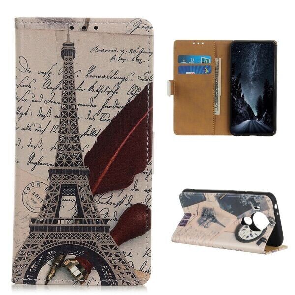 

Чехол Deexe Life Style Wallet для Nokia 5.4 - Tower and Letters