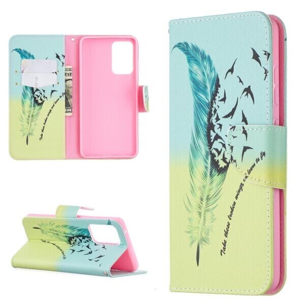 

Чехол-книжка Deexe Color Wallet для Samsung Galaxy A52 (A525) - Feather