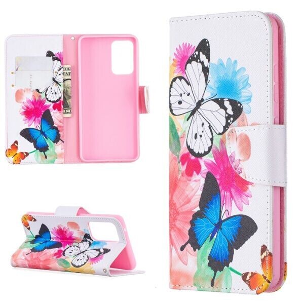 

Чехол-книжка Deexe Color Wallet для Samsung Galaxy A52 (A525) - Two Butterfly