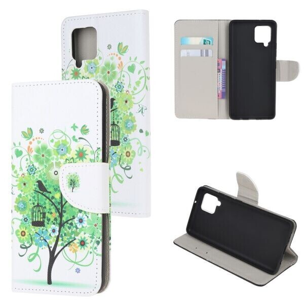 

Чехол-книжка Deexe Color Wallet для Samsung Galaxy A12 - Green Tree