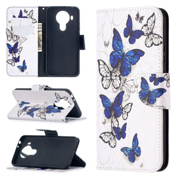 

Чехол-книжка Deexe Color Wallet для Nokia 5.4 - Vivid Butterfly