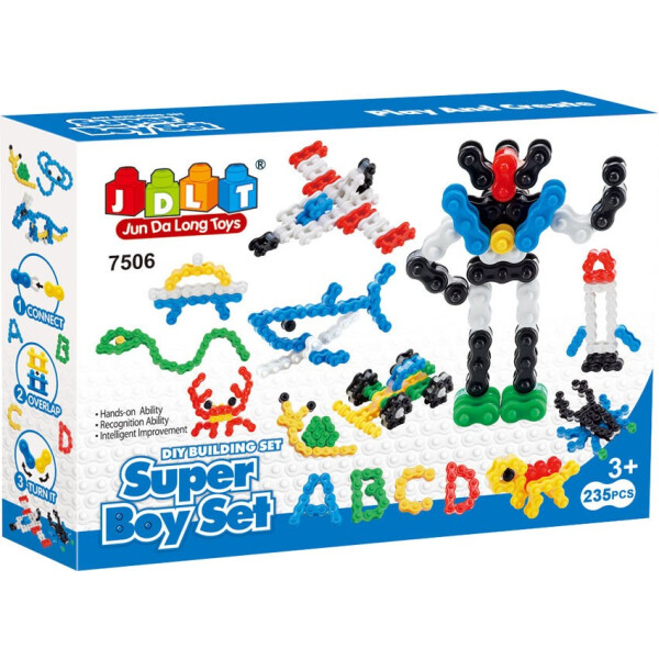 

Конструктор "велосипедная цепь", для мальчиков 235 дет Jun Da Long Toys (7506)