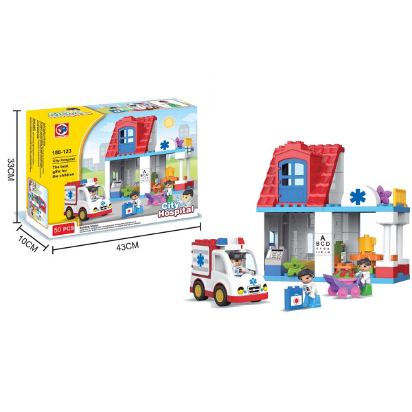 

Конструктор "Госпиталь", большие детали, 50 елементов KID"S HOME TOYS (188-123)
