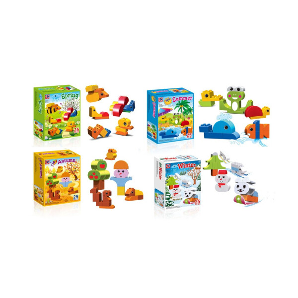 

Конструктор времена года, большие детали KID"S HOME TOYS (188-33)