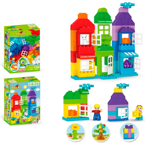 

Конструктор домик, большие детали, 130 элементов KID"S HOME TOYS в ассорт. (188-269)