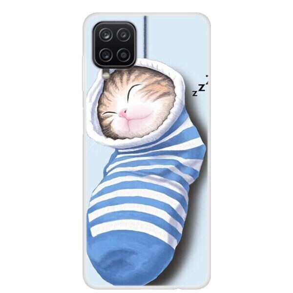 

Силиконовый (TPU) чехол Deexe Life Style для Samsung Galaxy A12 (A125) - Cat