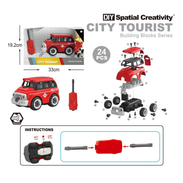 

Машина-конструктор автобус DIY Spatial Creativity (LM8072-SZ-1)