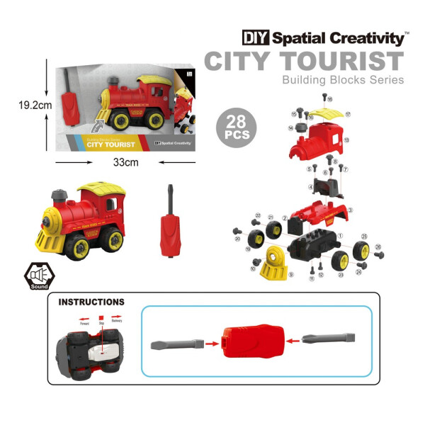 

Машина-конструктор поезд DIY Spatial Creativity (LM8073-SZ-1)