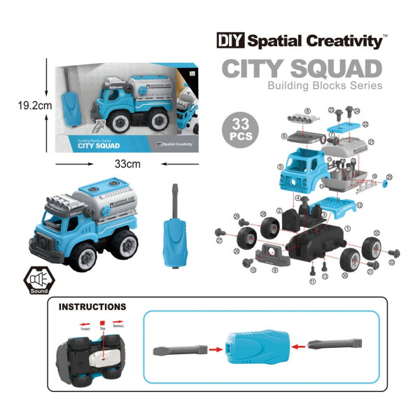 

Машина-конструктор с цистерной DIY Spatial Creativity (LM8053-SZ-1)