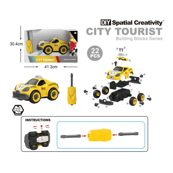 

Машина-конструктор такси DIY Spatial Creativity (LM8071-SZ-1)