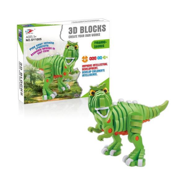 

Объемный мягкий конструктор динозавр 104 дет. SEN YAN TOYS (SY1005)