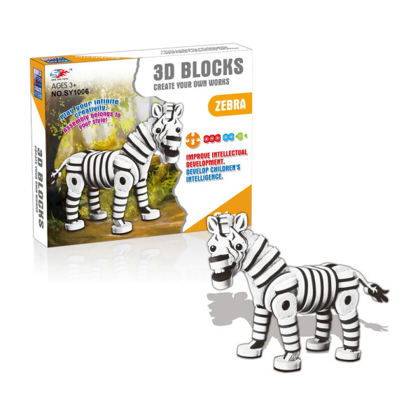 

Объемный мягкий конструктор зебра 81 дет. SEN YAN TOYS (SY1006)