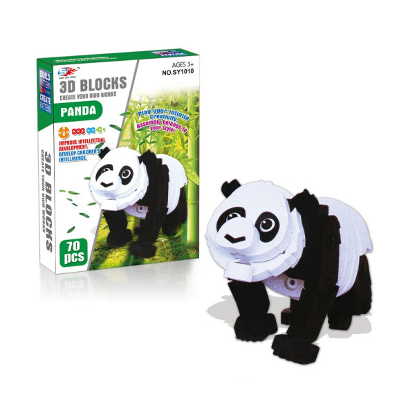 

Объемный мягкий конструктор панда 70 дет. SEN YAN TOYS (SY1010)