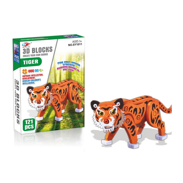 

Объемный мягкий конструктор тигр 121 дет. SEN YAN TOYS (SY1011)