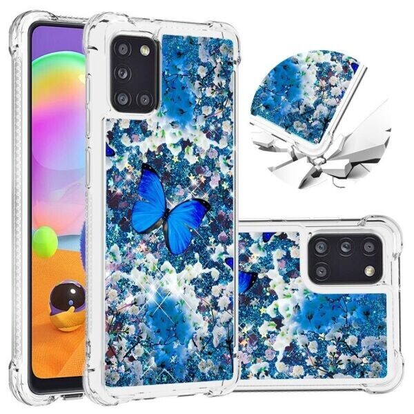 

Силиконовый (TPU) чехол Deexe Fashion Glitter для Samsung Galaxy A31 (A315) - Butterfly