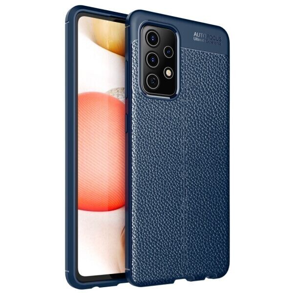 

Защитный чехол Deexe Leather Cover для Samsung Galaxy A72 (А725) - Blue