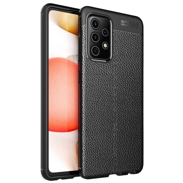 

Защитный чехол Deexe Leather Cover для Samsung Galaxy A52 (A525) - Black