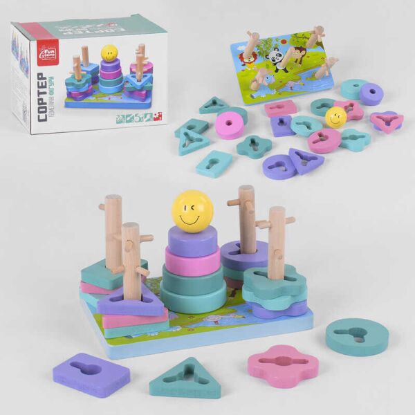 

Деревянная игра 73413 (24) "Fun Game" 2 вида, в коробке