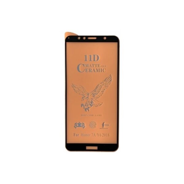 

Защитное гибкое стекло Matte Ceramic Glass 9D для Huawei Y6 2018 Black