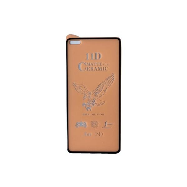 

Защитное гибкое стекло Matte Ceramic Glass 9D для Huawei P40 Black