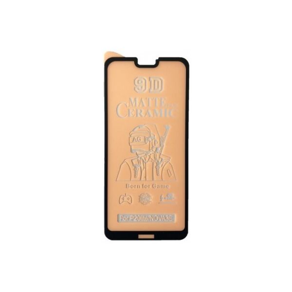 

Защитное гибкое стекло Matte Ceramic Glass 9D для Huawei P20 Lite Black