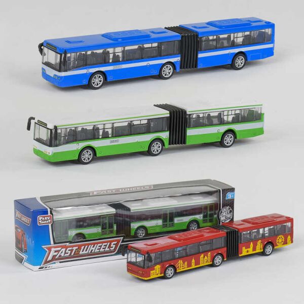 

Автобус металлопластик 6576 (96/2) 3 вида, инерция, в коробке