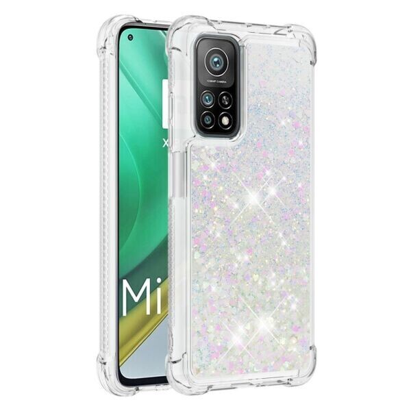 

Силиконовый (TPU) чехол Deexe Liquid Glitter для Xiaomi Mi 10T / Mi 10T Pro - olor