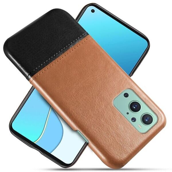 

Защитный чехол KSQ Dual Color для OnePlus 9 - Light Brown / Black