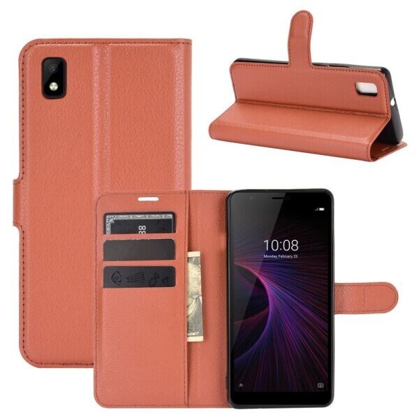 

Чехол-книжка Deexe Book Type для ZTE Blade L210 - Brown