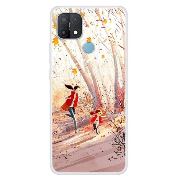 

Силиконовый (TPU) чехол Deexe Life Style для OPPO A15 - Mom and Daughter