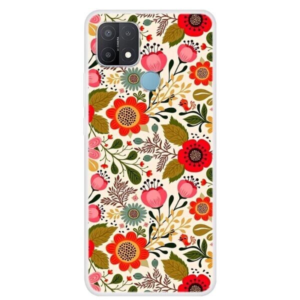 

Силиконовый (TPU) чехол Deexe Life Style для OPPO A15 - Beautiful Flower