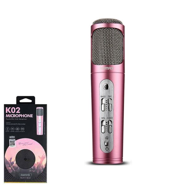 

Микрофон Remax Singsong K RMK-K02 Pink