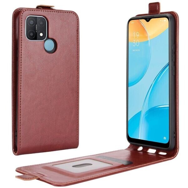

Чехол Deexe Flip Case для Oppo A15 / A15s - Brown