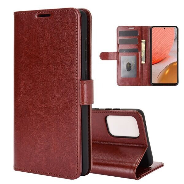 

Чехол-книжка Deexe Wallet Style для Samsung Galaxy A72 (А725) - Brown