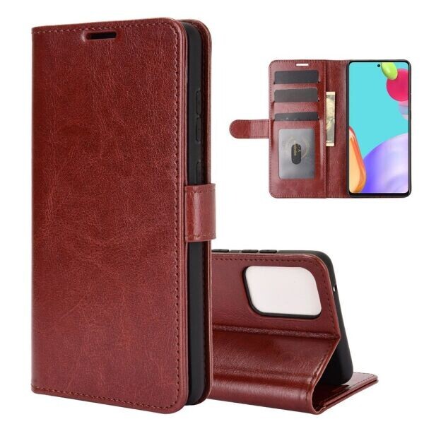 

Чехол-книжка Deexe Wallet Style для Samsung Galaxy A52 (A525) - Brown