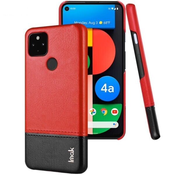 

Защитный чехол IMAK Leather Series для Google Pixel 4a 5G - Red / Black