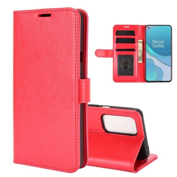 

Чехол-книжка Deexe Wallet Style для OnePlus 9 - Red