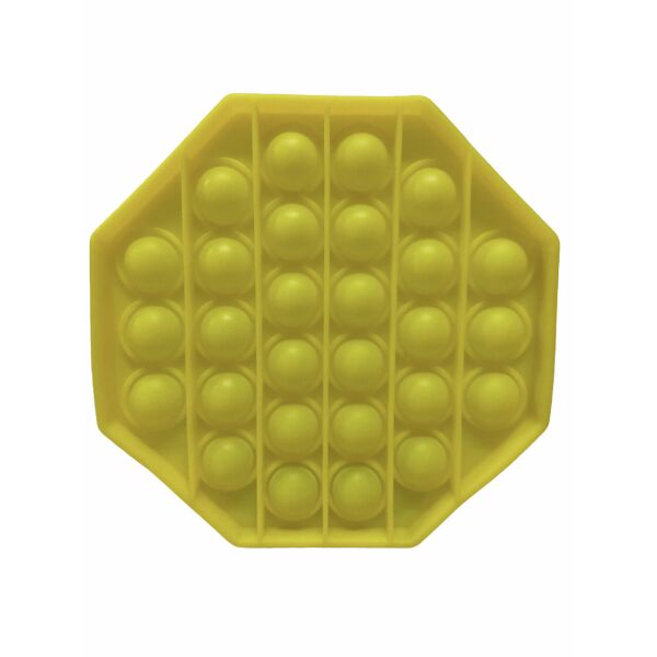 

Іграшка антистрес пупиришки Pop It Силікон octahedron Yellow