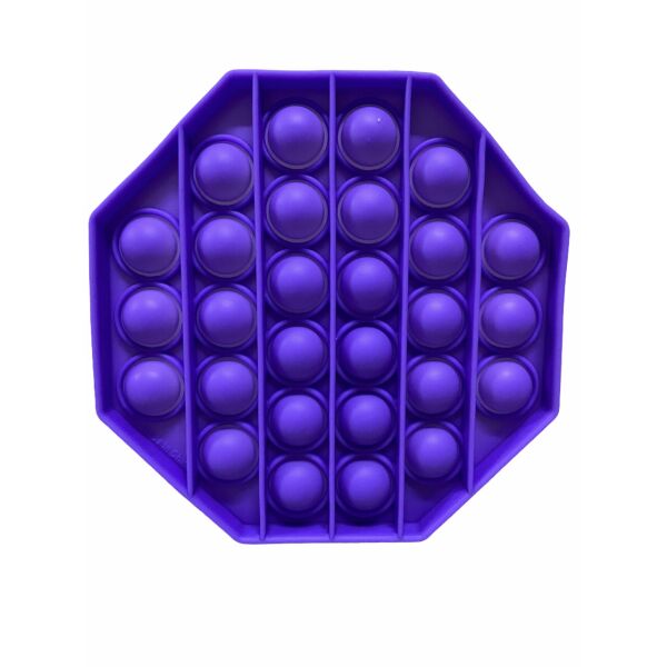 

Іграшка антистрес пупиришки Pop It Силікон octahedron Purple
