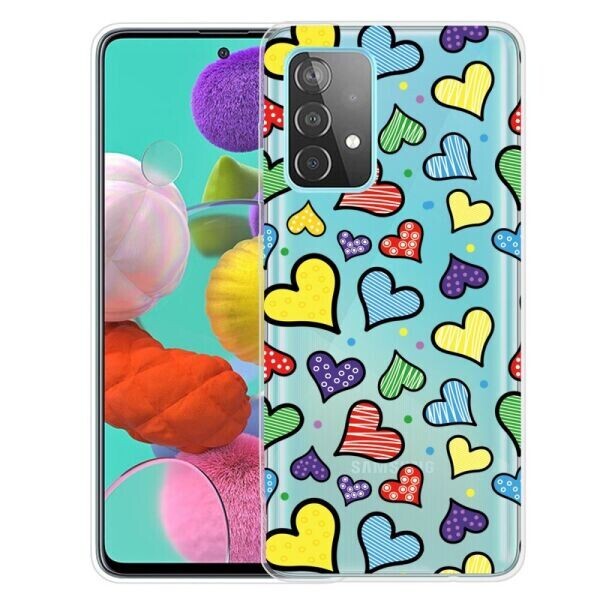 

Силиконовый (TPU) чехол Deexe Pretty Glossy для Samsung Galaxy A72 (А725) - Hearts