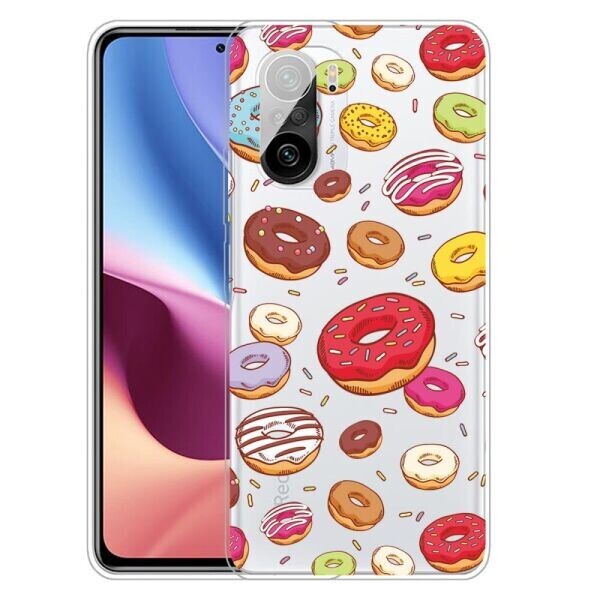 

Силиконовый (TPU) чехол Deexe Pretty Glossy для Xiaomi Poco F3 / Redmi K40 / Redmi K40 Pro - Doughnut