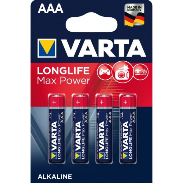 Акция на Батарейки Varta Longlife Max Power Alkaline 4шт AAA от Allo UA