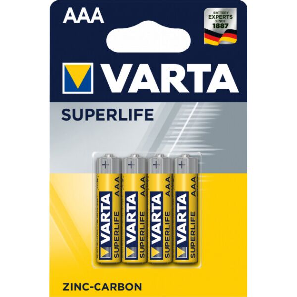 Акция на Батарейки Varta Superlife Zinc-Carbon 4шт АAA от Allo UA