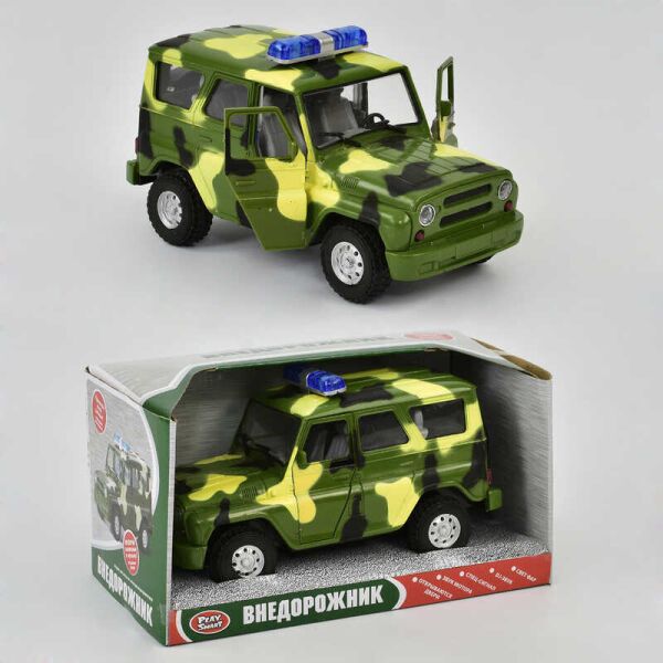 

Уазик 9076 C (36/2) открыв. двери, звук, свет, на батарейке, в коробке