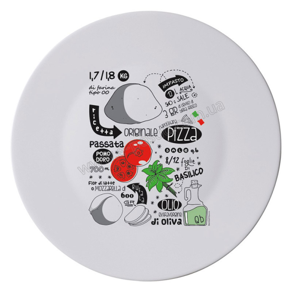 

Блюдо RONDA PIZZA RECIPE 33 см. 419320F77321132 BORMIOLI ROCCO