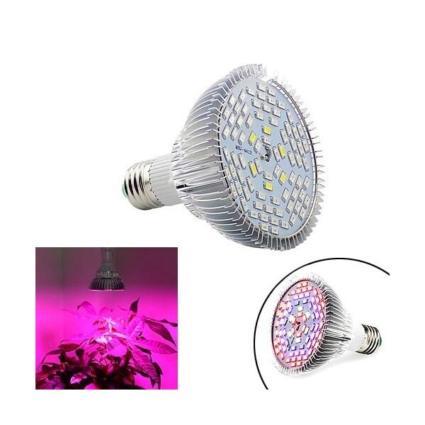 

Фитолампа фито лампа для растений, полный спектр E27, 78LED 24Вт