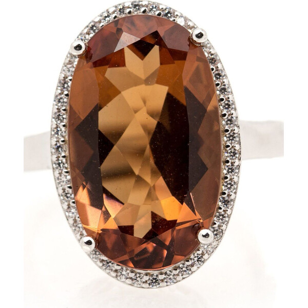 

Кольцо из серебра с куб. циркониями и диаспором, размер 18.5 (1433586)